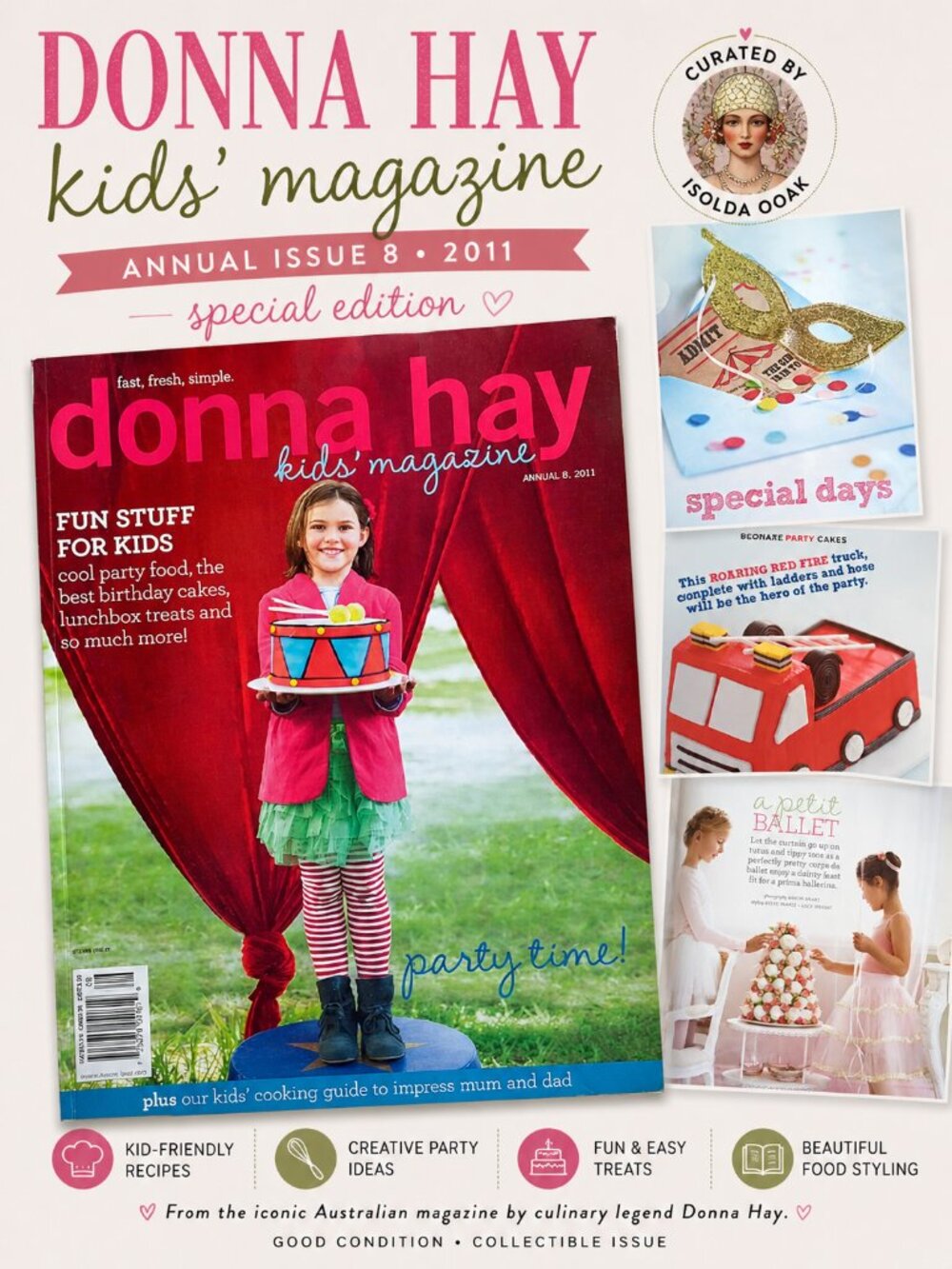 Donna Hay Kids Magazine Annual Issue 8 2011 Special Edition Party Theme